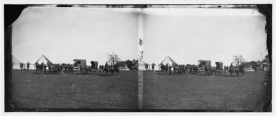 Thumbnail for 4056 - Virginia. Army of the Potomac. Wagons and horses attached to repair Department in charge of Captain Pierce