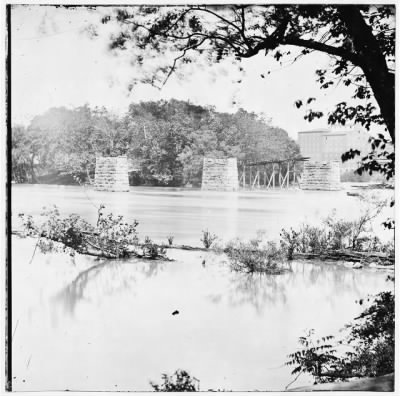 4080 - Richmond, Virginia. Ruins of Mayo's bridge