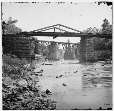 Thumbnail for 4396 - Knoxville, Tennessee (vicinity). Railroad bridge across Platt creek