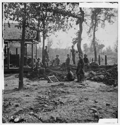 44 - Atlanta, Georgia. Federal picket post shortly before the battle of July 22