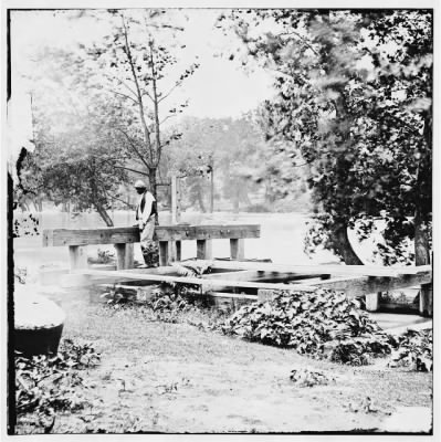 4414 - Petersburg, Virginia (vicinity). Mill dam on Appomattox River