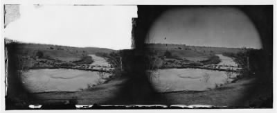 Thumbnail for 4687 - Germanna Ford, Rappahannock River, Va. Artillery crossing pontoon bridges