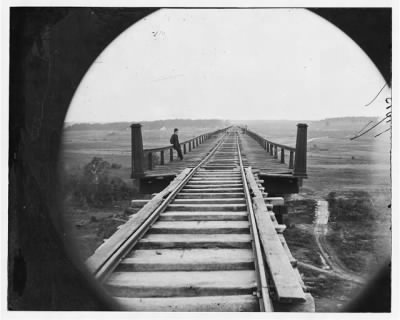 4833 - Farmville, Va., vicinity. High bridge of the South Side Railroad across the Appomattox