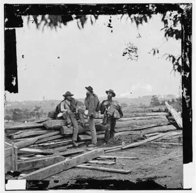 Thumbnail for 4885 - Gettysburg, Pa. Three Confederate prisoners