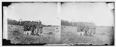 Thumbnail for 5248 - Cedar Mountain, Virginia. Officers of 10th Maine Regt. On the battlefield