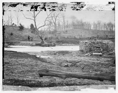5327 - Bull Run, Va. Catharpin Run, Sudley Church, and the remains of the Sudley Sulphur Spring house