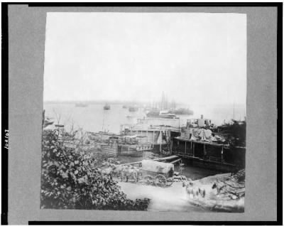 Thumbnail for 5494 - View of City Point, Virginia, showing barges, transports, etc.