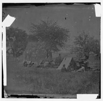 558 - Bull Run, Virginia. Federal encampment at Blackburn's Ford