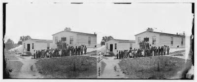 5673 - Washington, District of Columbia (vicinity). Group of patients in front of ward B. Harewood hospital