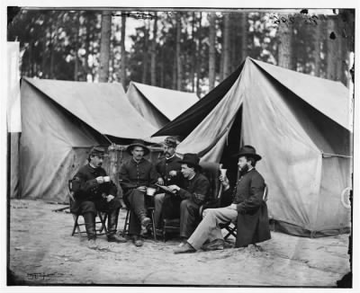 Thumbnail for 5679 - Petersburg, Va. Hospital stewards of 2d Division, 9th Corps, in front of tents