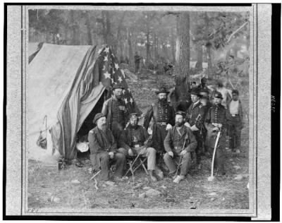 Thumbnail for 5682 - Bv't. Maj. Gen. John C. Caldwell and staff posed in front of tent