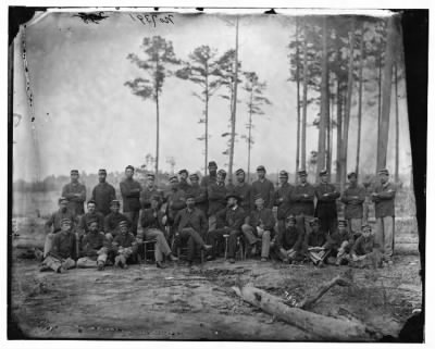 Thumbnail for 5686 - Petersburg, Virginia. Non-commissioned officers, 1st Massachusetts Cavalry at Army of the Potomac headquarters