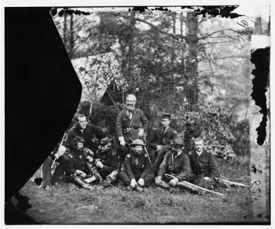 Thumbnail for 5744 - Harrison's Landing, Virginia. Gen. Samuel Heintzelman and staff