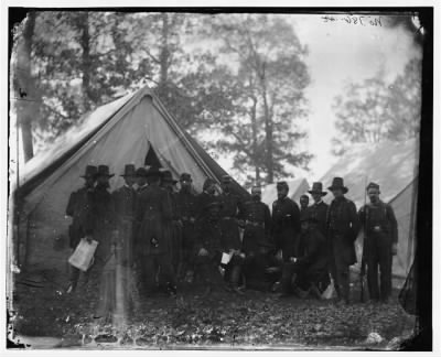 Thumbnail for 5762 - Warrenton, Virginia. Gen. Ambrose E. Burnside and staff