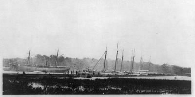 Thumbnail for 5776 - Pontoon Bridge across James River at Powhatan Point on which Army of Potomac crossed, June 1864