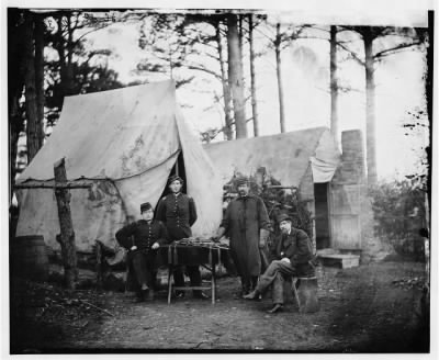 Thumbnail for 5987 - Brandy Station, Virginia. Group of officers, headquarters, Army of the Potomac