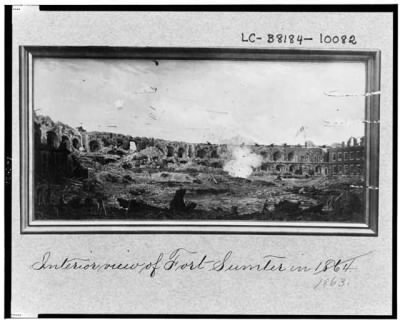 Thumbnail for 6002 - Interior view of Fort Sumter in 1863