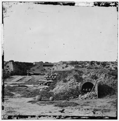 Thumbnail for 6007 - Drewry's Bluff, Virginia. Interior of Fort Darling. (Magazines, bomb-proof and shot & shell)