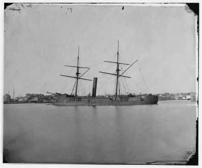 Thumbnail for 6052 - Washington, D.C. Ex-Confederate iron-clad ram Stonewall at anchor; U.S. Capitol in the background