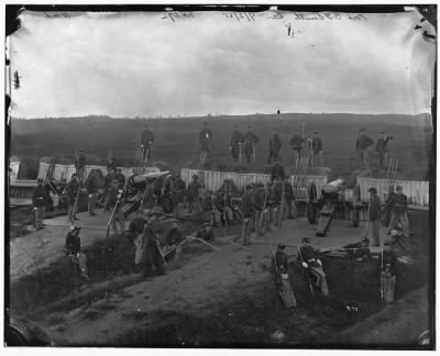 6112 - Arlington, Va. Company F, 2d New York Artillery at Fort C. F. Smith