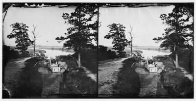 Thumbnail for 6432 - Dutch Gap Canal, James River, Virginia. Gun in Battery Brooke on James River above Dutch Gap Canal