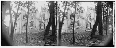 6439 - Fauquier Sulphur Springs, Virginia. Ruins of hotel