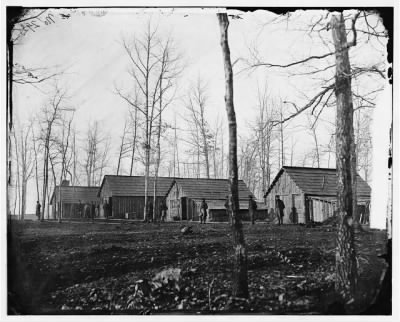 6459 - Rappahannock Station, Va. Quarters of field and staff officers, 50th New York Engineers
