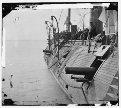 6511 - James River, Va. Effect of Confederate shot on Federal Ironclad GALENA