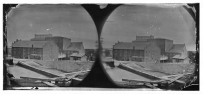 6524 - Richmond, Va. Haxall & Crenshaw's Flour Mill; Canal lock in foreground