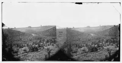 Thumbnail for 6611 - Belle Plain, Virginia (vicinity). Encampment of 7,000 Confederates in the 'Punch bowl'