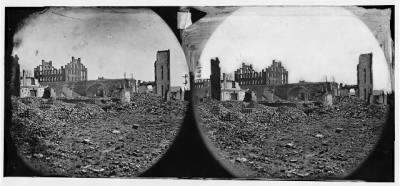 6624 - Richmond, Virginia. Ruins of State Arsenal and paper mill. Band of 107th US Colored Infantry