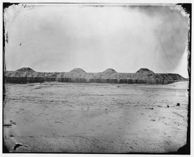 6648 - Fort Fisher, North Carolina. Panoramic view of front. (Part 2)