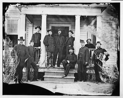 Thumbnail for 6651 - Stevensburg, Virginia (vicinity Brandy Station, Va.). Gen. Judson Kilpatrick and staff