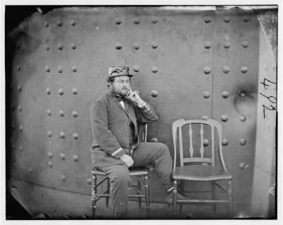 Thumbnail for 6733 - James River, Virginia. Captain W.N. Jeffers on deck of U.S.S. MONITOR