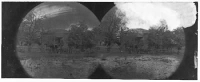 6768 - Appomattox Court House, Virginia. View of Court House and soldiers