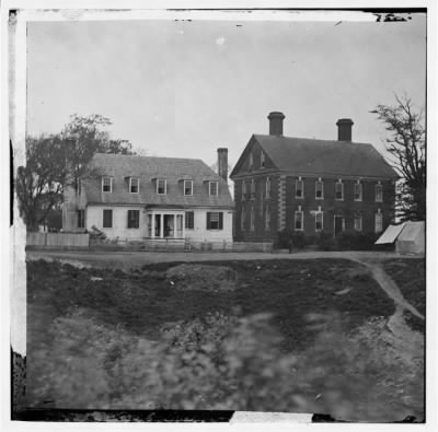 Thumbnail for 6772 - Yorktown, Va. Thomas Nelson house (right), used as a hospital; in 1781 used as a headquarters by Lord Cornwallis