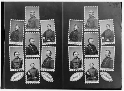 6781 - Army of Potomac: J.C. Parke, C.G. Meade, W.S. Hancock, G.K. Warren, U.S. Grant, A.A. Humphrey, and H.C. Wright