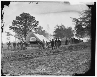 6810 - Brandy Station, Virginia. Tent of A. Foulke, Sutler, 1st Brigade, Horse Artillery