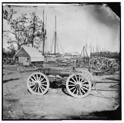 Thumbnail for 6851 - Broadway Landing, Appomattox River, Virginia. Park of artillery