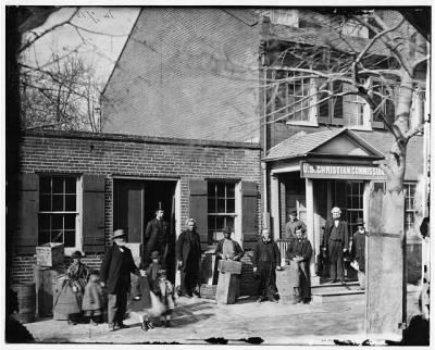782 - Washington, D.C. Group before office of U.S. Christian Commission, 8th and H Sts. NW