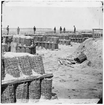 Thumbnail for 80 - Petersburg, Virginia. Gabioned parapet of 'Fort Hell'. (Fort Sedgwick)