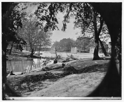 86 - Richmond, Virginia (vicinity). Ruins of Richmond & Petersburg Railroad bridge