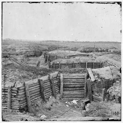 Thumbnail for 87 - Petersburg, Va. Confederate fortifications with chevaux-de-frise beyond