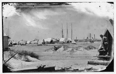 995 - Morris Island, South Carolina. Unidentified camp