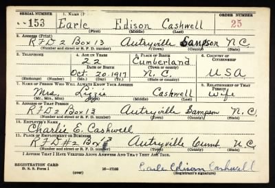 Thumbnail for Earle Edison > Cashwell, Earle Edison