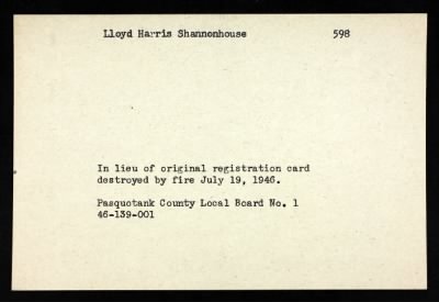 Thumbnail for Lloyd Harris > Shannonhouse, Lloyd Harris