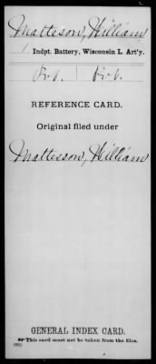 Thumbnail for William > Matteson, William (Pvt)