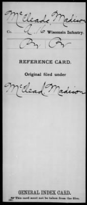 Thumbnail for Madison > McCleade, Madison (Pvt)