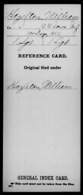 Thumbnail for William > Hazelton, William (1 Sgt)