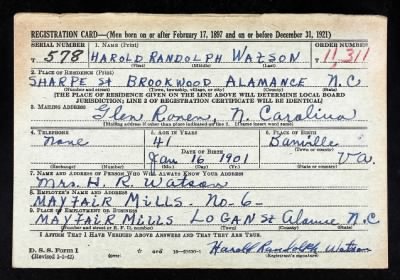 Thumbnail for Harold Randolph > Watson, Harold Randolph